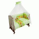 Комплект в кроватку Сонный гномик "Африка" 7 предметов. арт 731