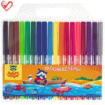 Фломастеры Мульти-Пульти "Енот на рыбалке", 18цв., блистер