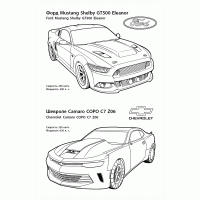 Раскраска А4, Книжный Дом "Супертачки. Автомобили США", 8стр. image_2